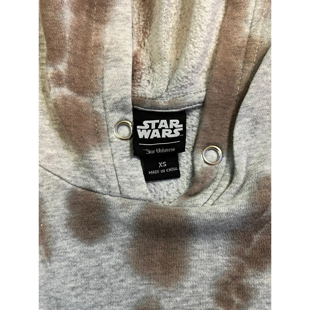 Star Wars Her Universe Boba Fett Tie Dye Hoodie Brown Grey‎ XS Bounty Hunter - Picture 7 of 11